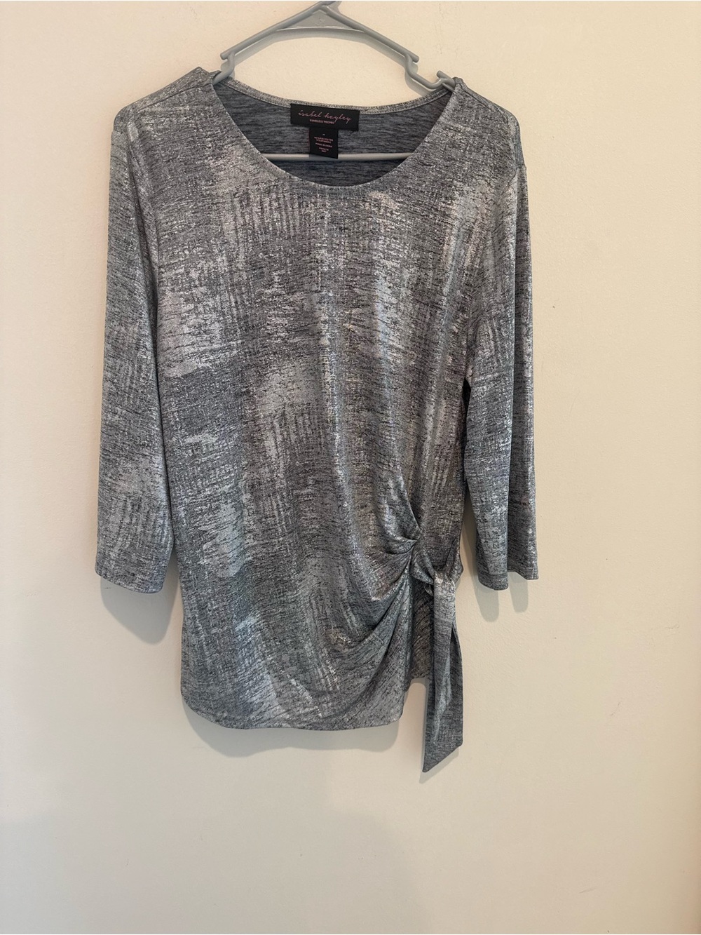 Heathered Gray Side-Tie Tunic